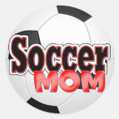 Voetbal Moeder Stickers (Voorkant)