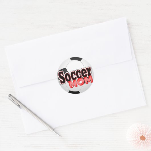 Voetbal Moeder Stickers (Envelop)