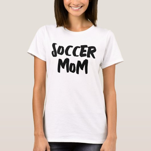VOETBAL MOEDER T-SHIRT T-SHIRTS (Voorkant)