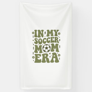 Voetbal Moeder Tijdperk Vintage Sport Moeder Shirt Spandoek