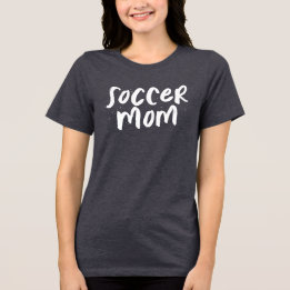 Voetbal moeder trendy stijlvol Tri-Blend shirt
