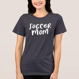 Voetbal moeder trendy stijlvol Tri-Blend shirt