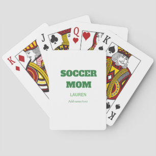 VOETBAL MOEDER VOETBAL MOEDERDAG CADOS GROEN EENVO POKERKAARTEN