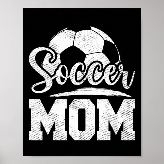 Voetbal moeder Voetbal Speler Spel Dag Moederdag Poster (Voorkant)