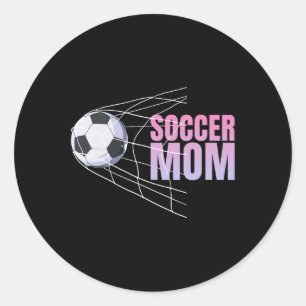 Voetbal Moeder Voetbal Sport Voetballer Voetbalspe Ronde Sticker