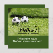 Voetbal Moederdag Feestdagenkaart (Voorkant / Achterkant)