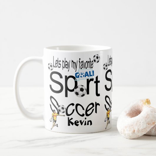 Voetbal Mokken Sport (Met donut)