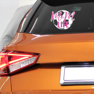Voetbal Mom Life Vinyl Car Window Sticker