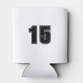 Voetbal Mom Polka Dot Voetbal Custom Blikjeskoeler (Achterkant)