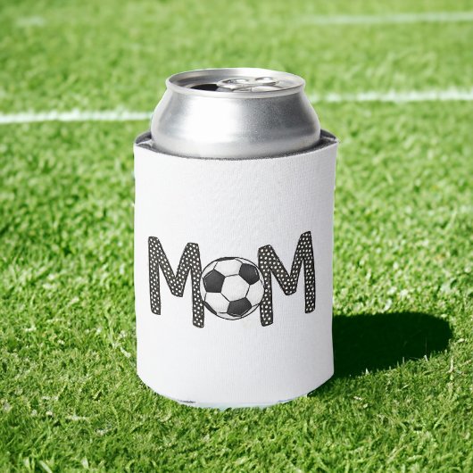 Voetbal Mom Polka Dot Voetbal Custom Blikjeskoeler