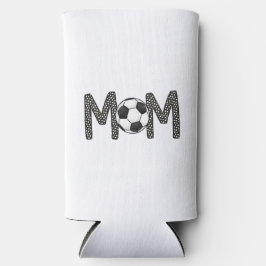 Voetbal Mom Polka Dot Voetbal Seltzer Blikjeskoeler