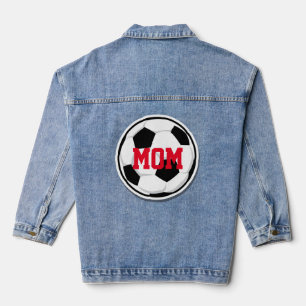 Voetbal MOM Sport Fan Team Spirit Fun Denim Jacket