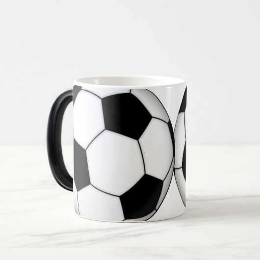 voetbal Morphing Coffee Mok (Voorkant links)