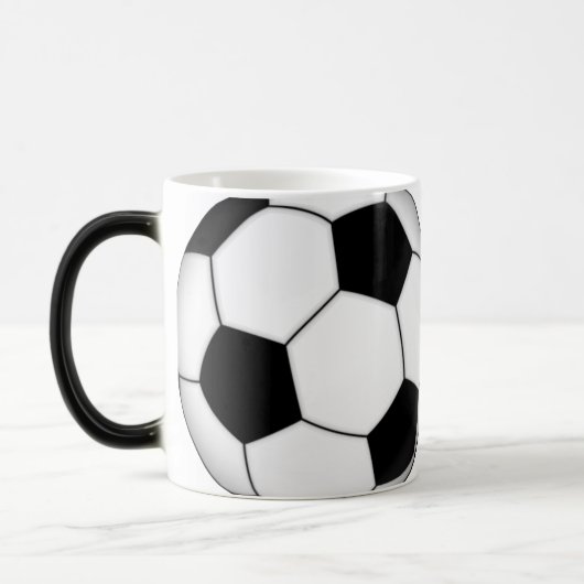 voetbal Morphing Coffee Mok (Links)