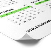  Voetbal Motivatie 2026 KALENDER Poster (Hoek)