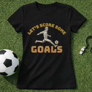 Voetbal Motivatie Score Doelen Speldag T-shirt