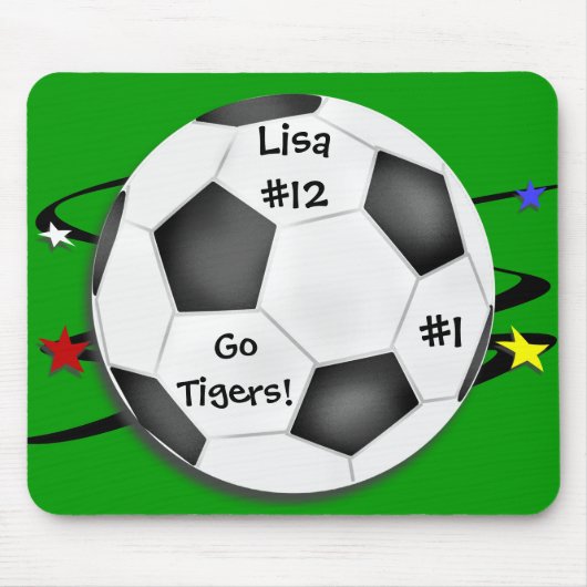 voetbal Mousepad Muismat (Voorkant)