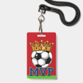 Voetbal MVP-badge Badge (Voorzijde met lanyard)