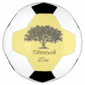 Voetbal - Naam en datum met familiestructuur (Voorkant)