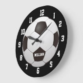 Voetbal Naam op maat Grote Klok (Hoek)