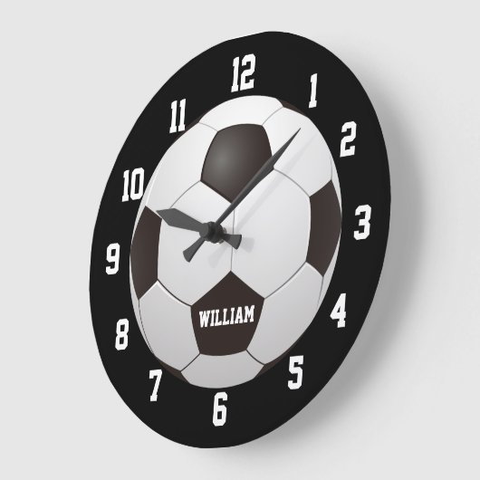 Voetbal Naam op maat Grote Klok (Hoek)