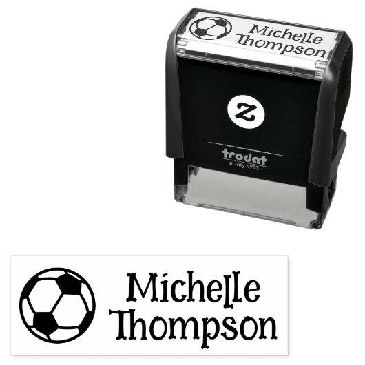 Voetbal naam stempel (In situ)
