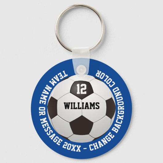 Voetbal Naam team team aangepaste naam Sleutelhanger (Voorkant)