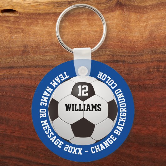 Voetbal Naam team team aangepaste naam Sleutelhanger (Voorkant)