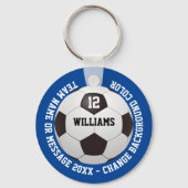 Voetbal Naam team team aangepaste naam Sleutelhanger (Achterkant)