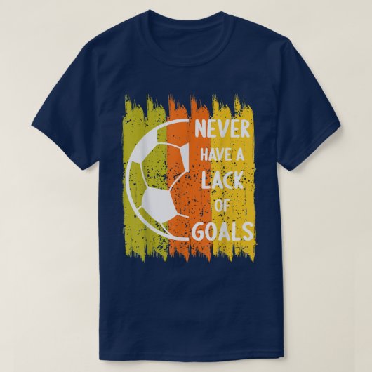 Voetbal najaarkleuren t-shirt (Design voorkant)