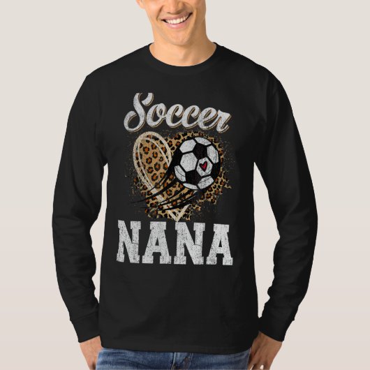 Voetbal Nana Leopard Ball Moederdag T-shirt (Voorkant)