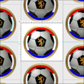 Voetbal Nederlandse vlag Stof (Delen)