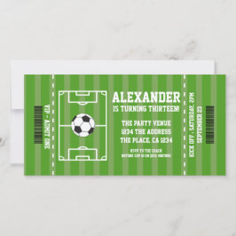 Voetbal Nieuwheid Ticket Gepersonaliseerde Sport K Feestdagenkaart