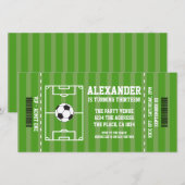 Voetbal Nieuwheid Ticket Gepersonaliseerde Sport K Feestdagenkaart (Voorkant / Achterkant)
