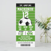 Voetbal Nieuwigheidsticket Gepersonaliseerd Kaart (Staand voorkant)