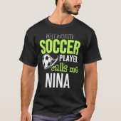 Voetbal Nina Design - Mijn favoriete speler belt m T-shirt (Voorkant)