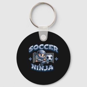 Voetbal Ninja Speler Martial Arts Karate Sleutelhanger