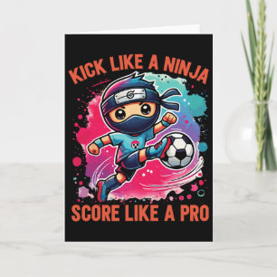 Voetbal Ninja Trap Als Een Ninja Scoor Als Een Pro Kaart