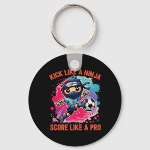 Voetbal Ninja Trap Als Een Ninja Scoor Als Een Pro Sleutelhanger