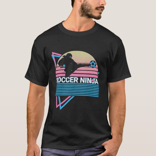 Voetbal Ninja Voetbalspeler T-shirt (Voorkant)