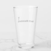 Voetbal Noord-Macedonië Glas (Achterkant)