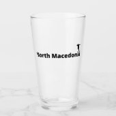 Voetbal Noord-Macedonië Glas (Voorkant)