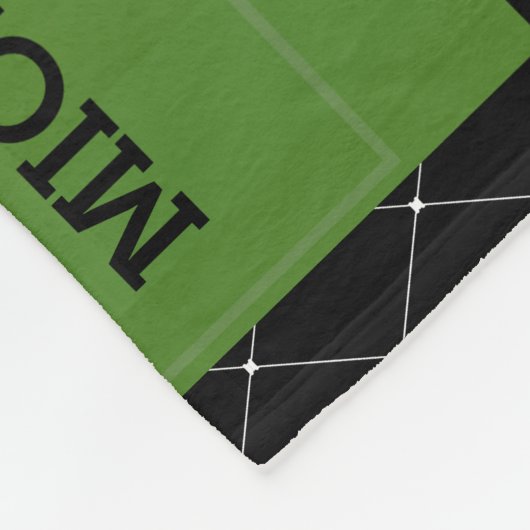 Voetbal nummer één fan van de speler fleece deken (Hoek)