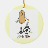 Voetbal Nut T-shirts en cadeautjes Keramisch Ornament (Voorkant)