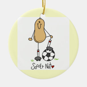 Voetbal Nut T-shirts en cadeautjes Keramisch Ornament