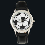 Voetbal of Football Horloge<br><div class="desc">Het horloge van het afbeelding van de Voetbal of van het Football.Pas en personaliseer zoals gewenst aan.Een football, voetbal, of de bal van het verenigingsfootball is de bal die in de sport van verenigingsfootball wordt gebruikt. De naam van de bal varieert al naar gelang de sport "football", "voetbal" of "football"...</div>