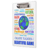 Voetbal of Football Namen Klembord (Links)