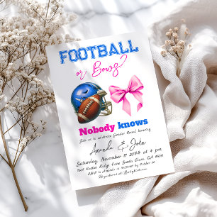 Voetbal of Strikken Blauw of Roze Geslacht Reveal Kaart