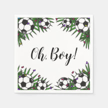 Voetbal Oh Boy Sport Game Thema Baby shower