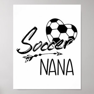 Voetbal Oma Dames Oma Cadeau Poster